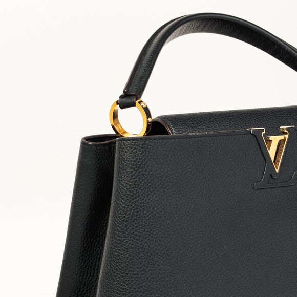 Louis Vuitton Capucines MM Black Taurillon Leather Satchel - Picture 8 of 14